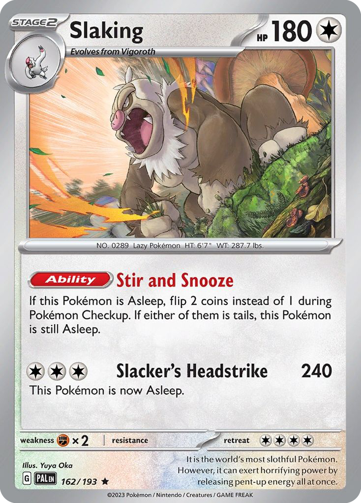 Paldea Evolved Holo Slaking #162/193