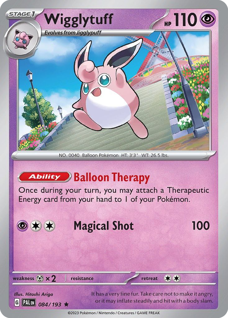 Paldea Evolved Holo Wigglytuff #84/193