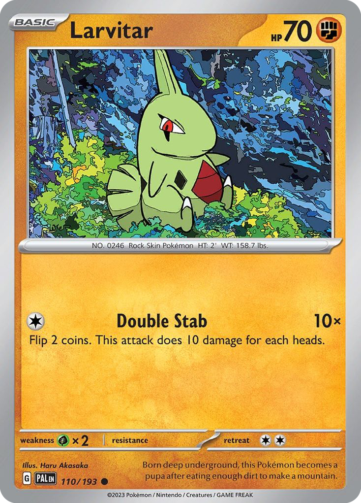 Paldea Evolved Larvitar #110/193