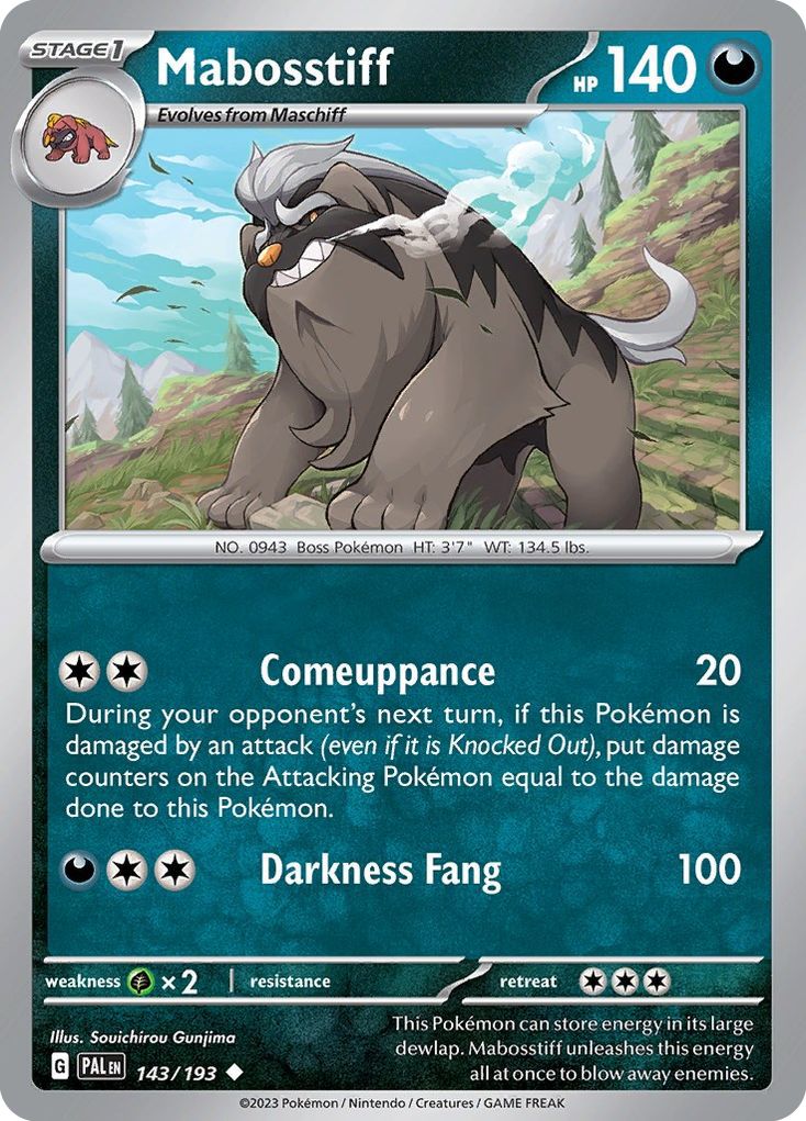 Paldea Evolved Mabosstiff #143/193
