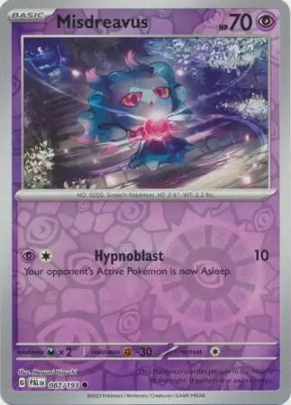 Paldea Evolved Misdreavus #87/193 reverse holo