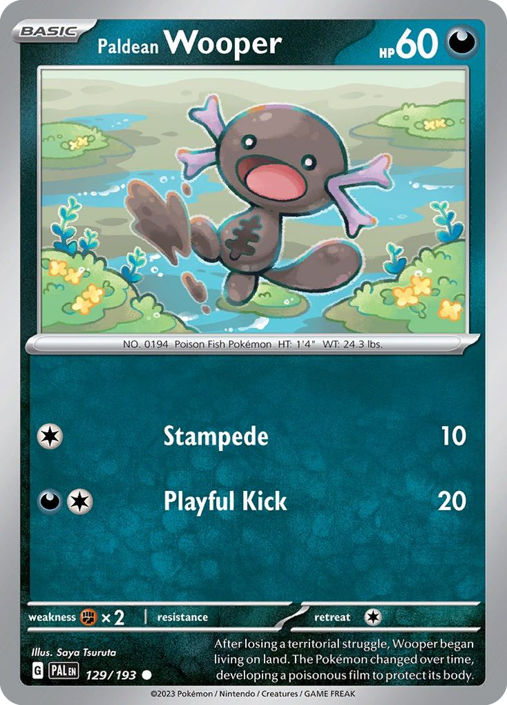 Paldea Evolved Paldean Wooper #129/193