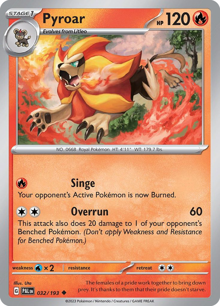 Paldea Evolved Pyroar #32/193