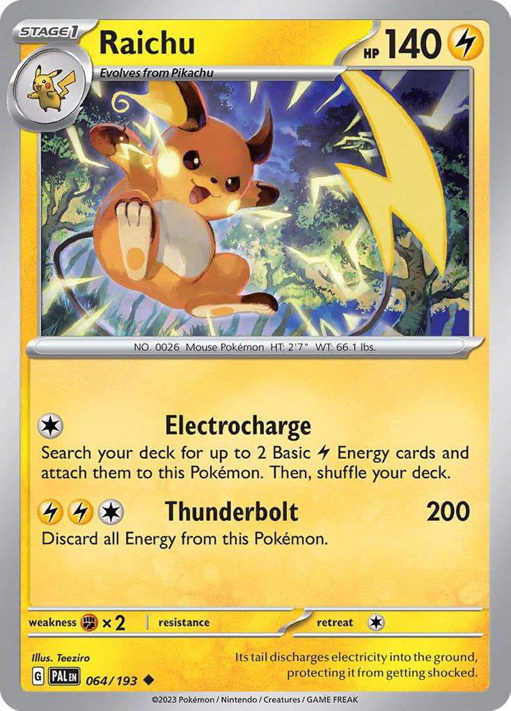 Paldea Evolved Raichu #64/193