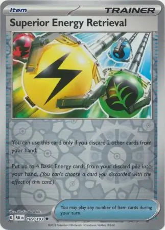 Paldea Evolved Superior Energy Retrieval #189/193 reverse holo