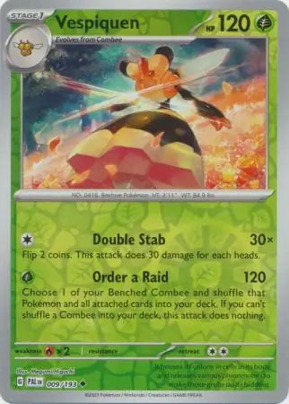 Paldea Evolved Vespiquen #9/193 reverse holo