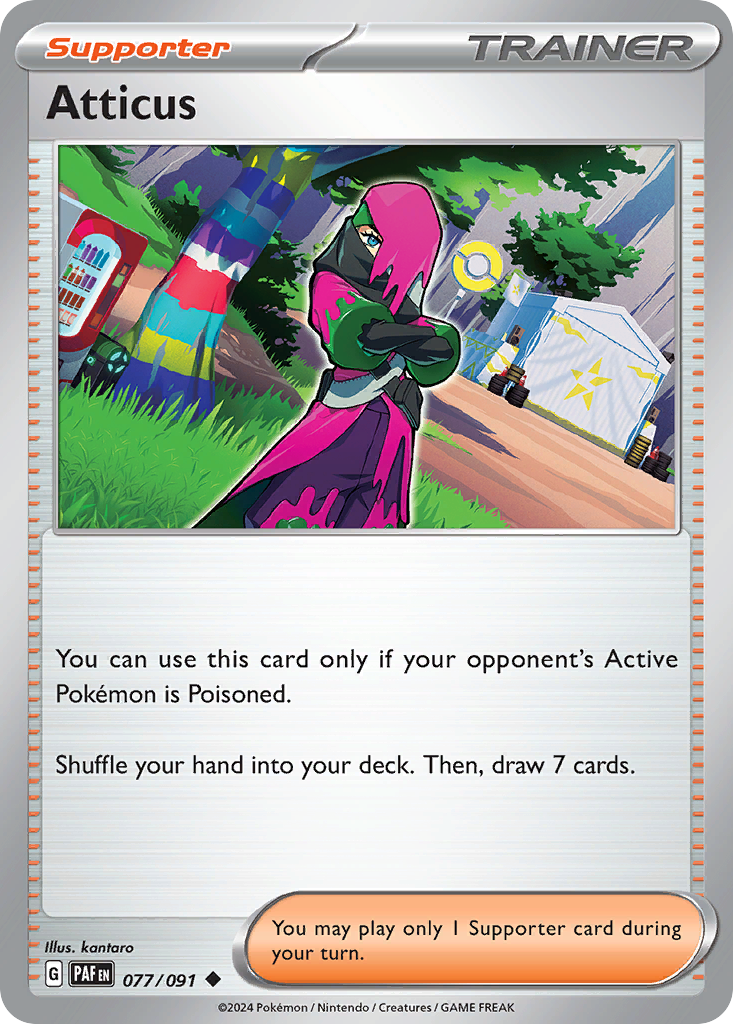 Paldean Fates Atticus #77/91