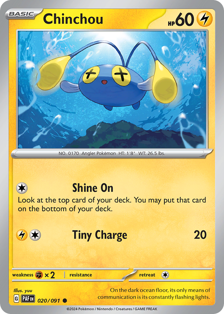 Paldean Fates Chinchou #20/91