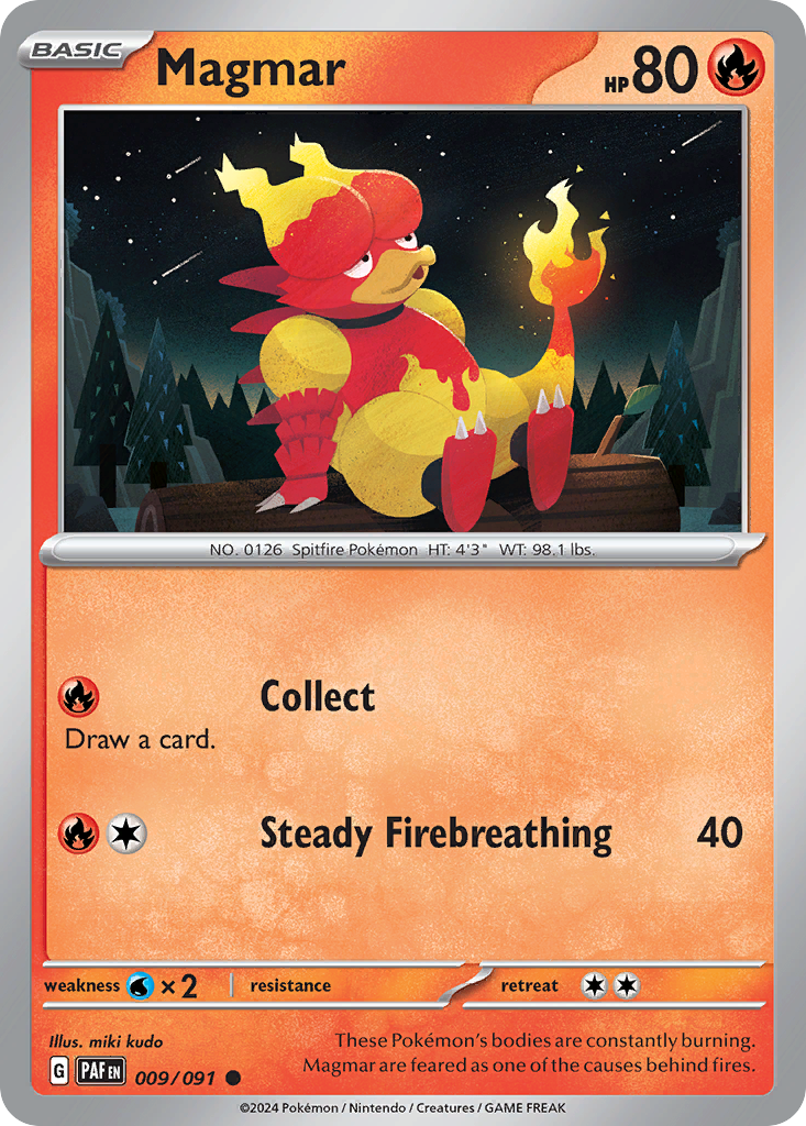 Paldean Fates Magmar #9/91