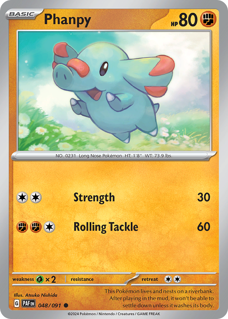 Paldean Fates Phanpy #48/91