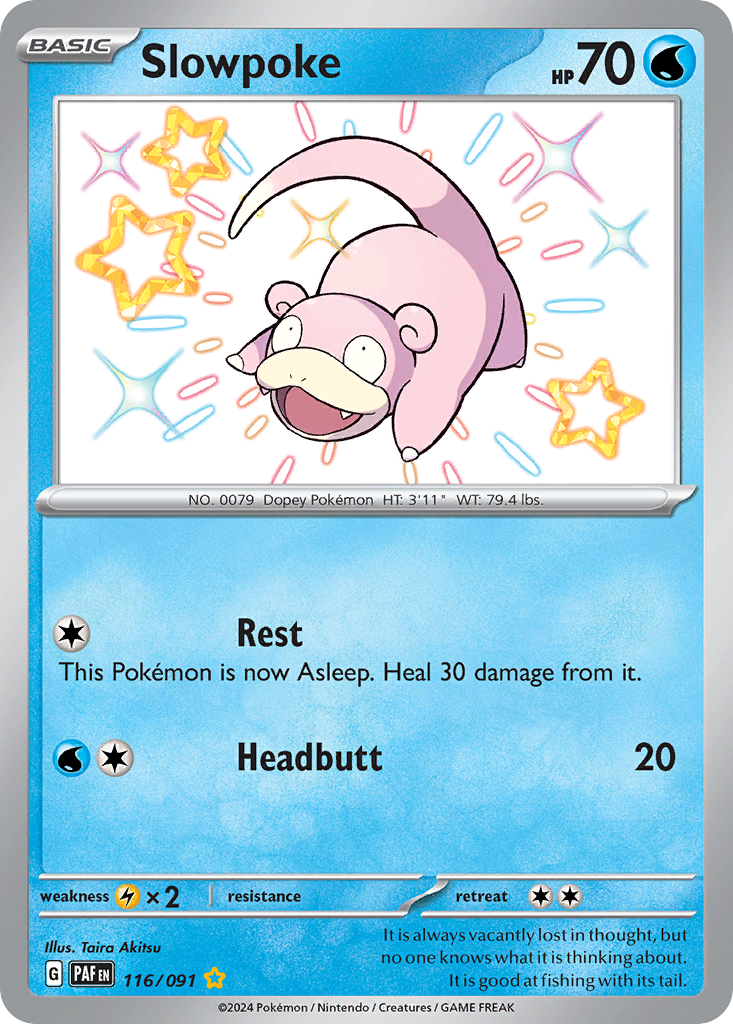 Paldean Fates Slowpoke #116/91