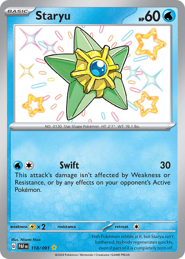 Paldean Fates Staryu #118/91