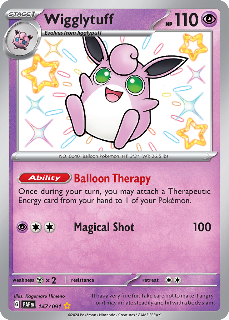 Paldean Fates Wigglytuff #147/91