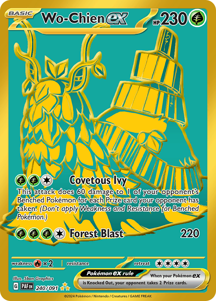 Paldean Fates Wo-Chien ex #240/91