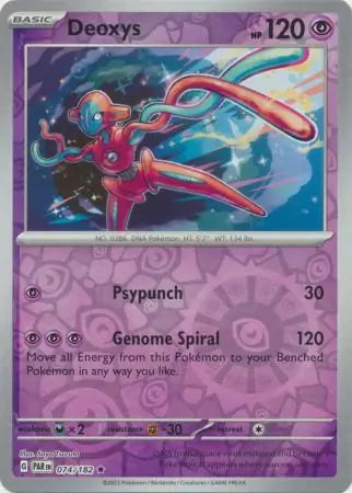 Paradox Rift Deoxys #74/182 reverse holo