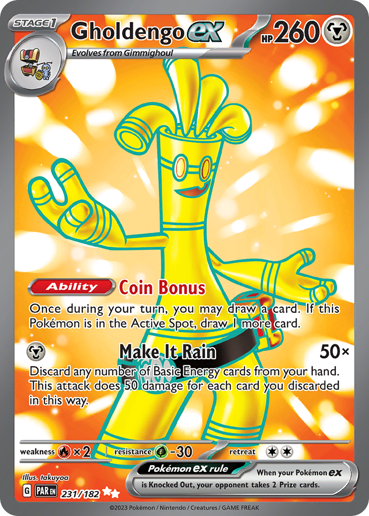 Paradox Rift Gholdengo EX #231/182