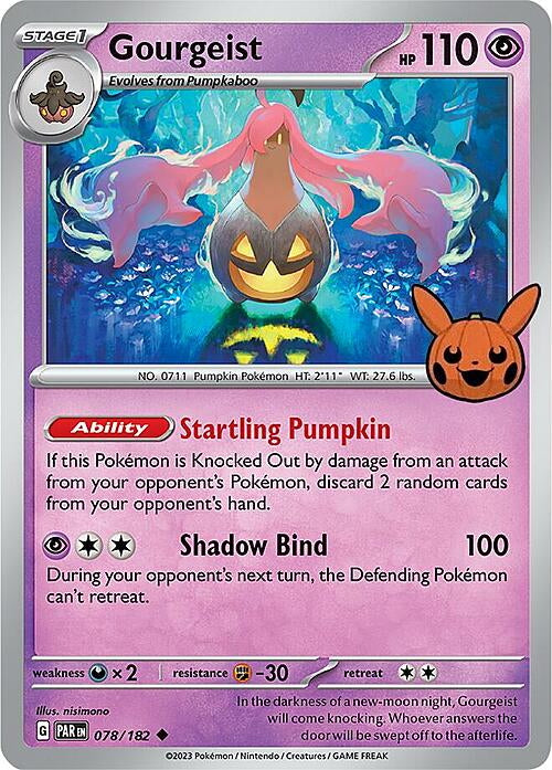 pokemon paradox rift card trick Gourgeist #78/182 or Trade – Pokemon TCG Binder Col Packing:Box SV02: Paldea Evolved |