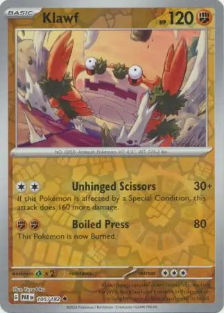 Paradox Rift Klawf #105/182 reverse holo