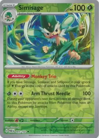 Paradox Rift Simisage #5/182 reverse holo