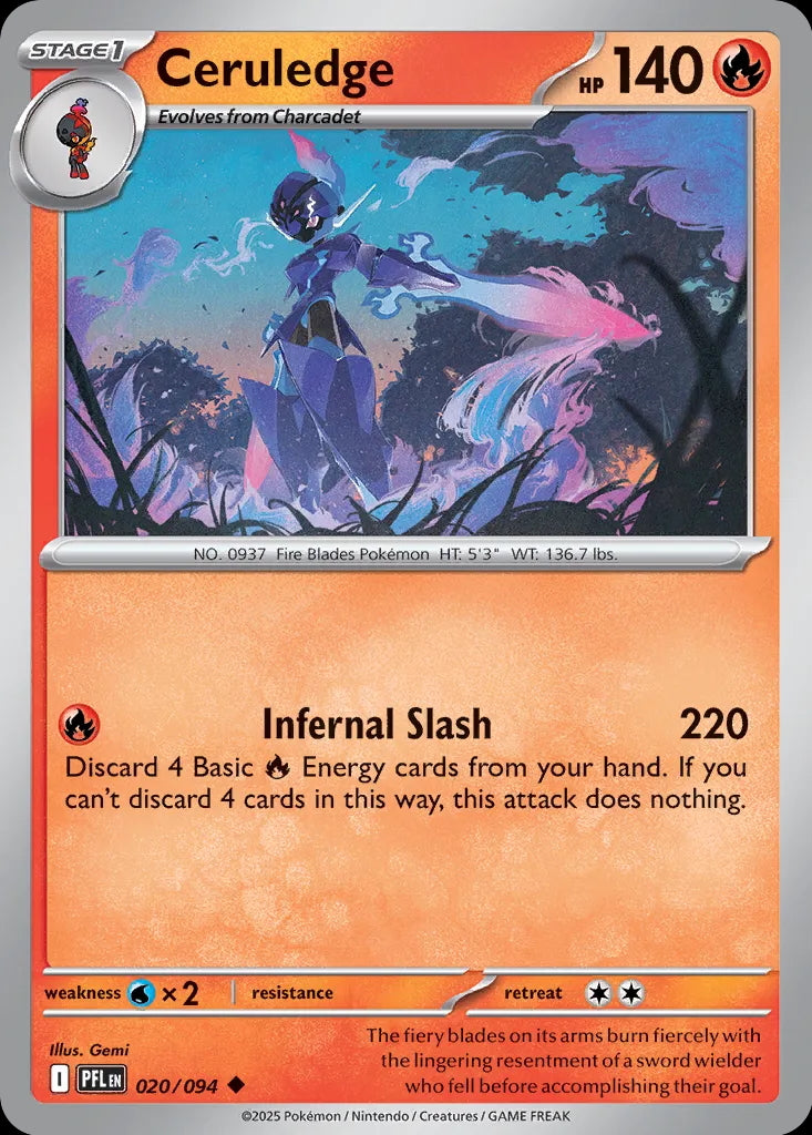 Phantasmal Flames Ceruledge #020/94 –