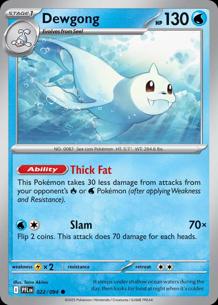 Phantasmal Flames Dewgong #022/94