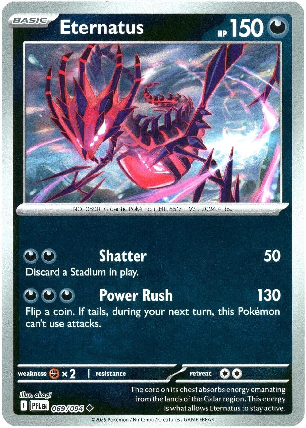 Phantasmal Flames Eternatus #069/94 Reverse Holo –