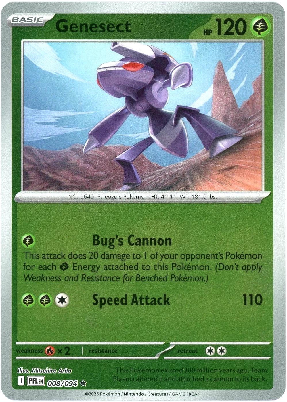 Phantasmal Flames Genesect #008/94 Reverse Holo