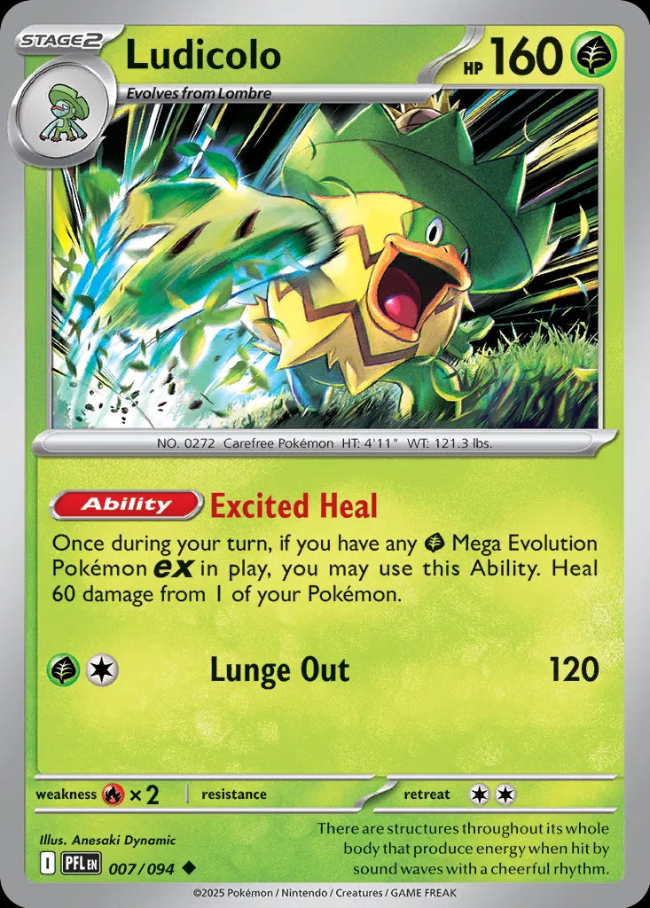 Phantasmal Flames Ludicolo #007/94