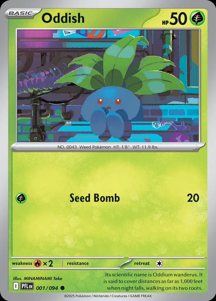 Phantasmal Flames Oddish #001/94