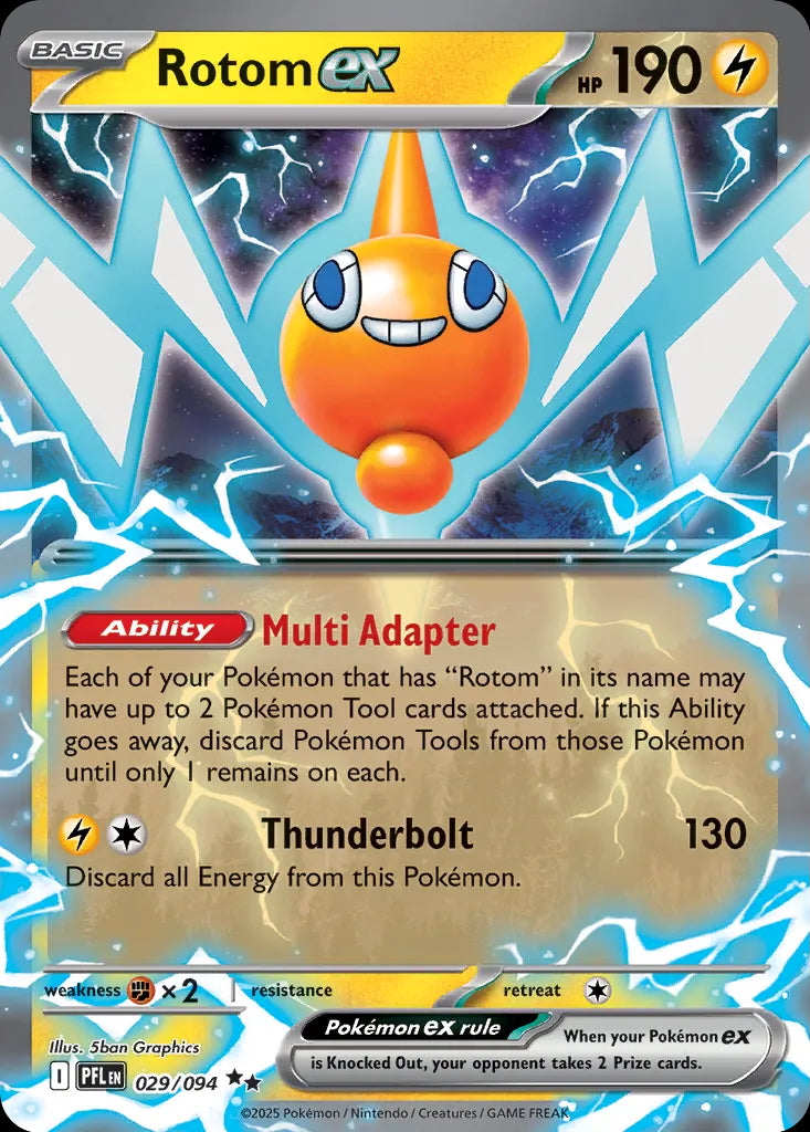 Phantasmal Flames Rotom ex #029/94