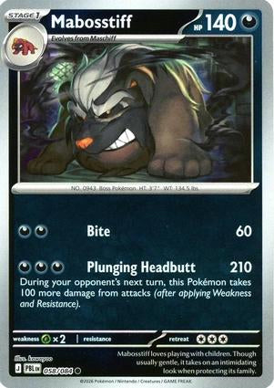 Pitch Black Mabosstiff #058/084 reverse holo