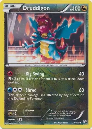 Plasma Blast Druddigon #70/101 reverse holo