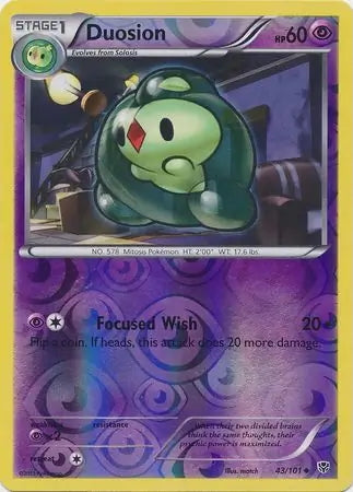 Plasma Blast Duosion #43/101 reverse holo