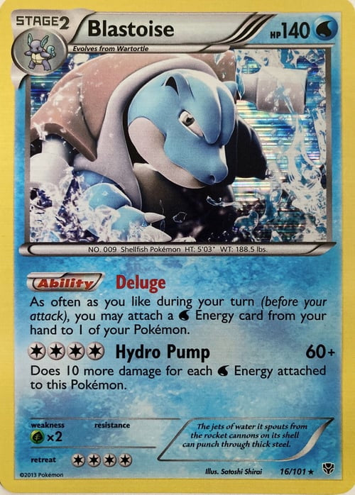 Plasma Blast Holo Blastoise #16/101