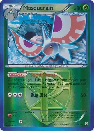 Plasma Blast Masquerain #2/101 reverse holo