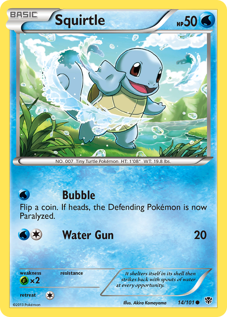 Plasma Blast Squirtle #14/101