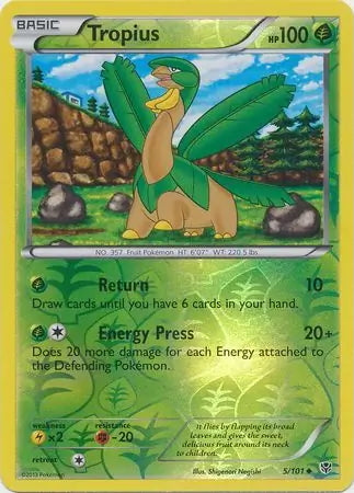 Plasma Blast Tropius #5/101 reverse holo