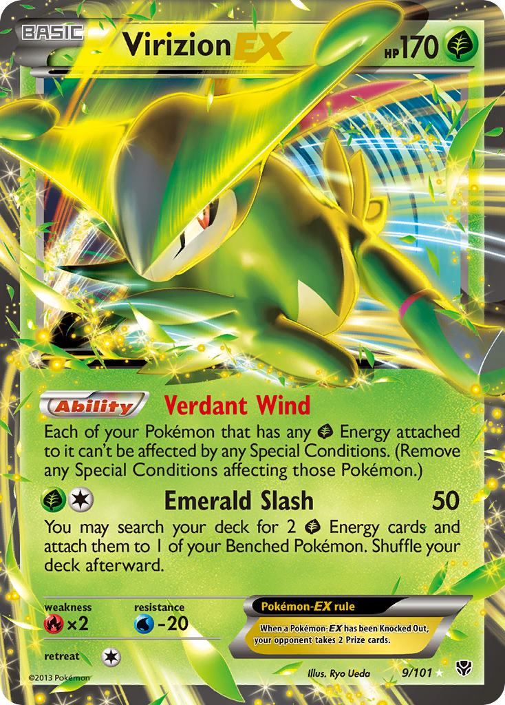 Plasma Blast Virizion EX #9/101