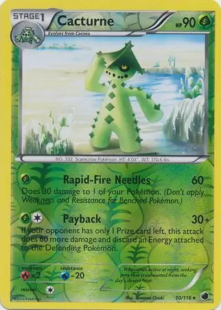 Plasma Freeze Cacturne #10/116 reverse holo