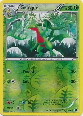 Plasma Freeze Grovyle #7/116 reverse holo