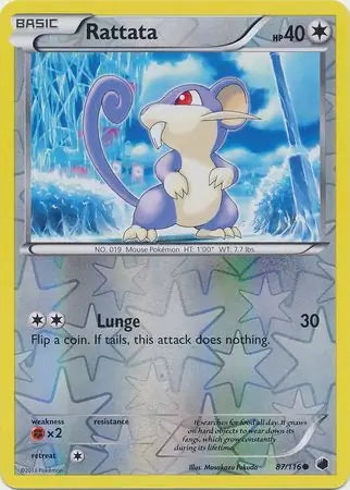 Plasma Freeze Rattata #87/116 reverse holo