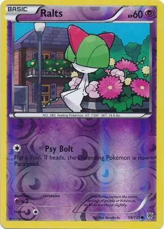 Plasma Storm Ralts #59/135 reverse holo