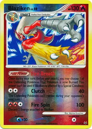 Platinum Blaziken #3/127 reverse holo