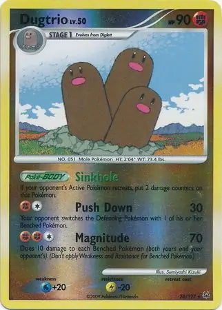 Platinum Dugtrio #24/127 reverse holo