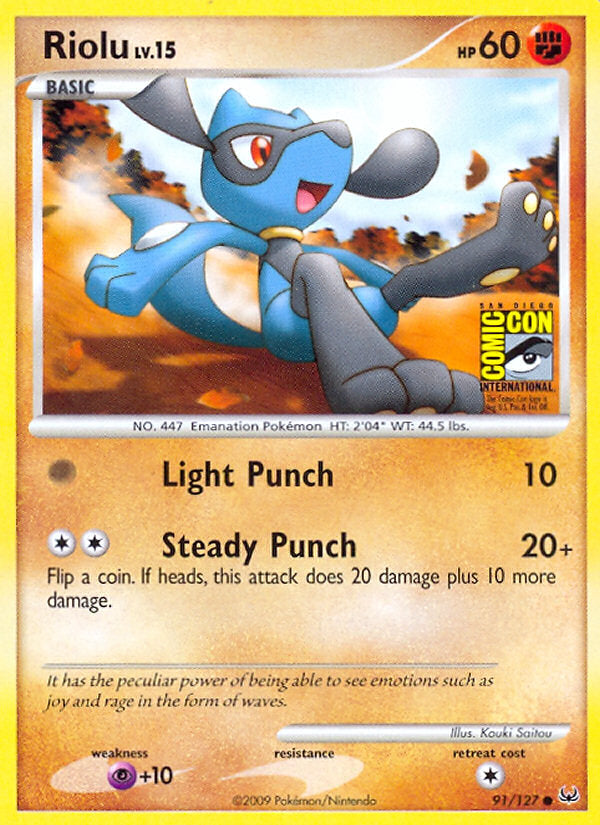 Platinum Riolu #91/127 Comiccon Promo