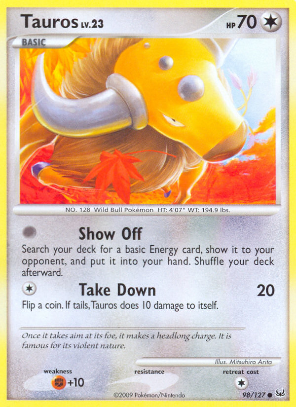 Platinum Tauros #98/127