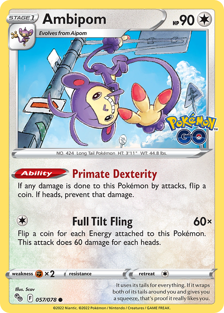 Pokémon Go Ambipom #57/78