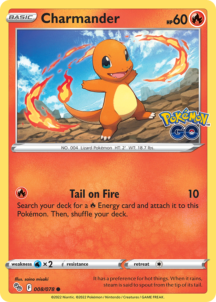 Pokémon Go Charmander #8/78 – Kaartenverzamelen.nl