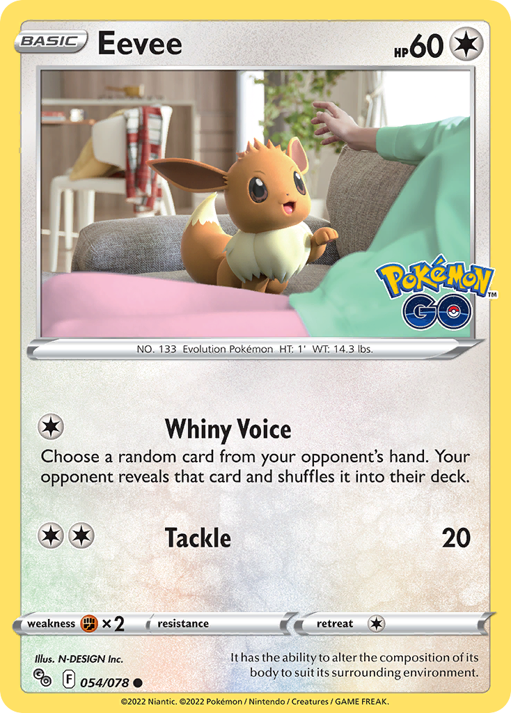 Pokémon Go Eevee #54/78 – Kaartenverzamelen.nl