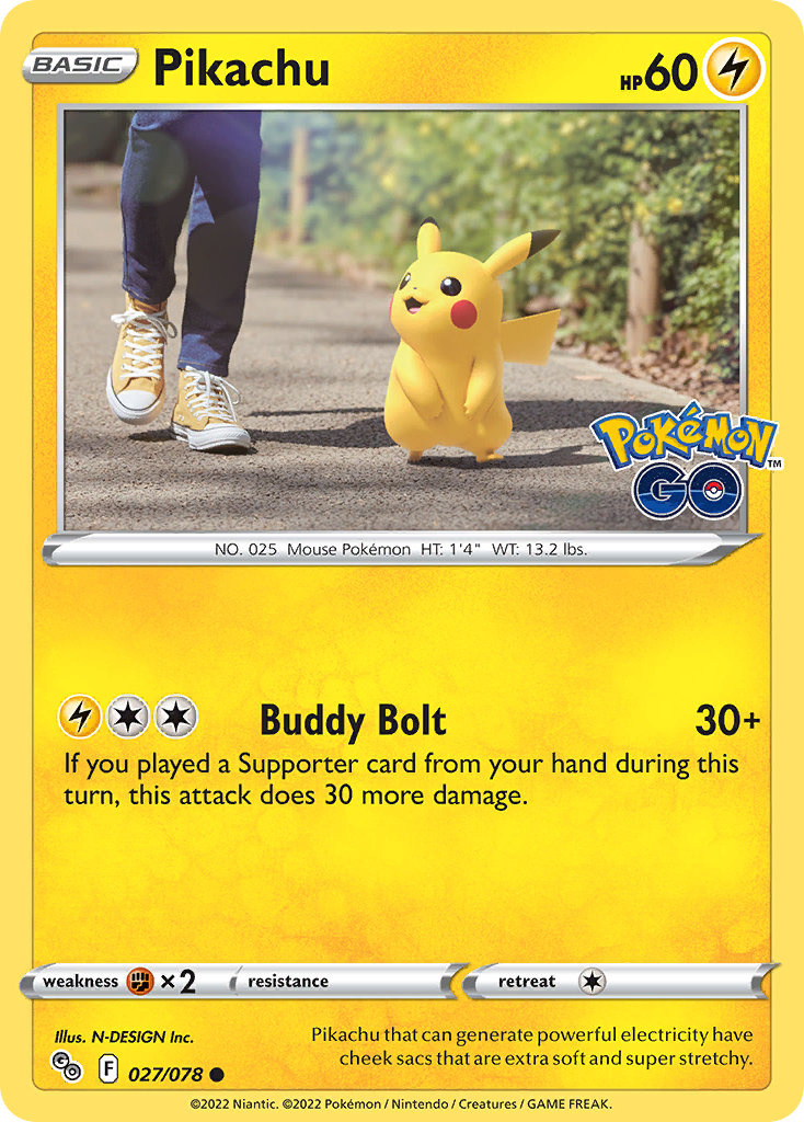 Pokémon Go Pikachu #27/78 –